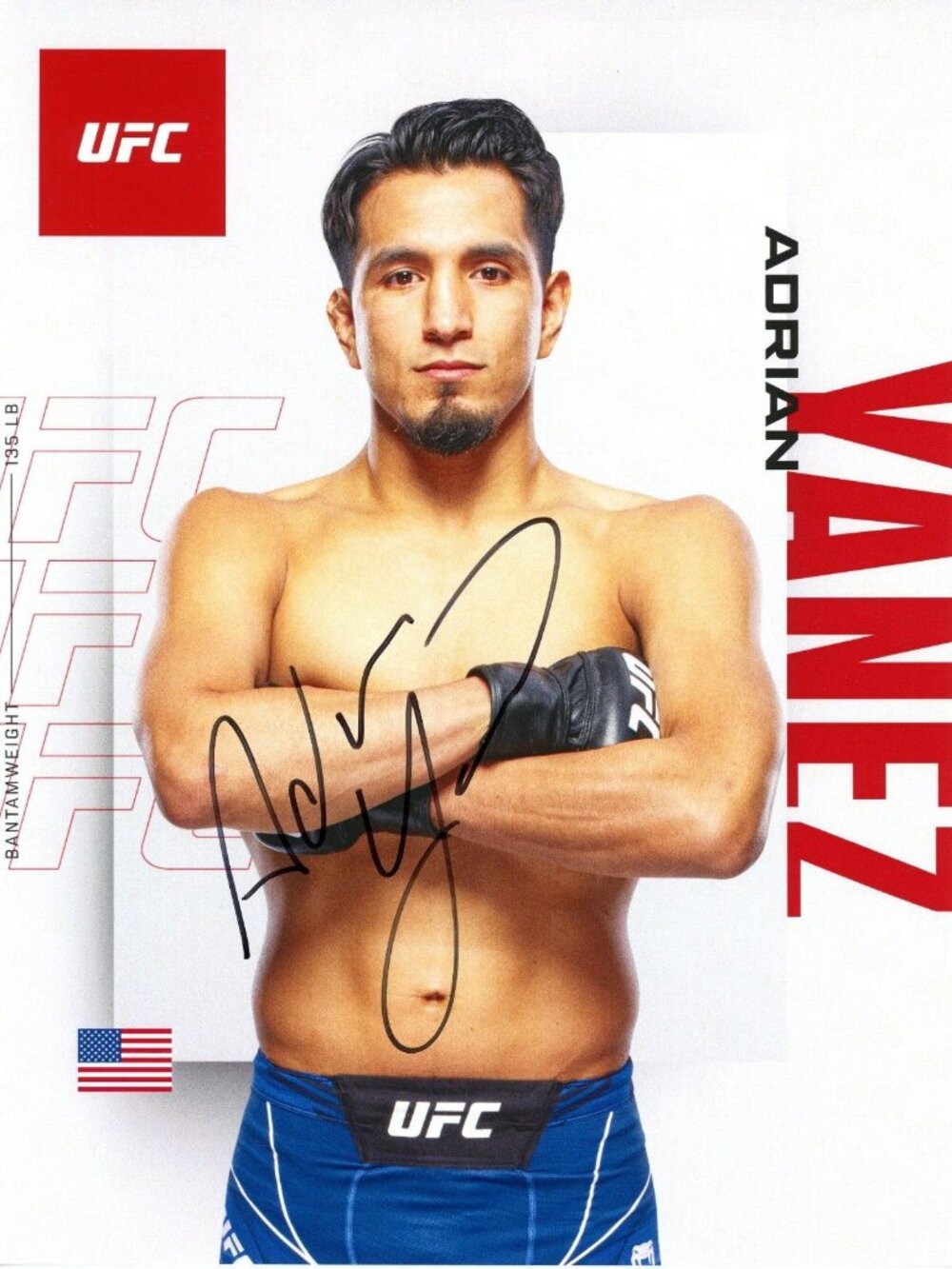 Adrian Yanez Signed UFC 8.5x11 Photo Autograph COA MMA